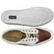 Belvedere "Irvin" Cognac / White Genuine Ostrich And Soft Calf Casual Sneakers 6002.