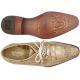 Belvedere "Lorenzo" Taupe Genuine All-Over Alligator Shoes B01.