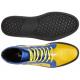 Belvedere "Magic II" Yellow / Blue Genuine Crocodile / Soft Calf High Top Sneakers 33700.