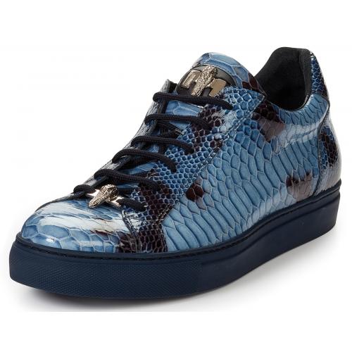Mauri "8825/1" Blue Genuine Malabo Casual Sneakers.