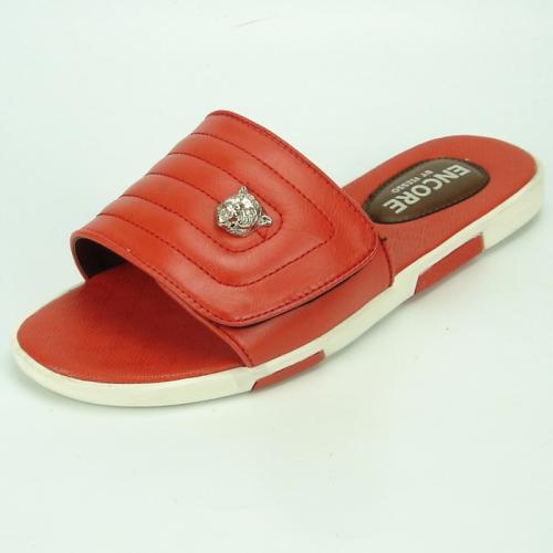 Fiesso Red PU Leather Sandals FI2321.