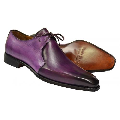 Emilio Franco 62 Purple / Lavender Burnished Italian Calfskin Single Eyelet Shoes