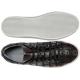 Belvedere "Santo" Black Cherry Genuine Crocodile Patchwork Casual Sneakers Y02.