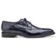 Belvedere "Siena" Navy All-Over Genuine Ostrich Shoes 1463.