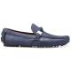 Belvedere "Zante" Navy Blue Genuine Shark Loafer Shoes 24V.