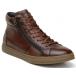 Belvedere "Baltazar" Cognac Genuine Calf Leather Lace-up Casual Sneakers 030.