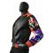 G-Gator Black / Orange Genuine Lambskin Leather / Fabric Baseball Jacket 1015.