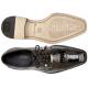 Belvedere "Batta" Chocolate All-Over Genuine Ostrich Lace-Up Shoes 14006.
