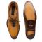 Mezlan "Eugene" Caramel / Dark Brown Burnished Calfskin Leather Oxford Shoes 8050