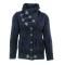 LCR Navy / Blue Button-Up Modern Fit Wool Blend Shawl Collar Cardigan Sweater 5740