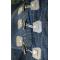 LCR Navy / Blue Button-Up Modern Fit Wool Blend Shawl Collar Cardigan Sweater 5740