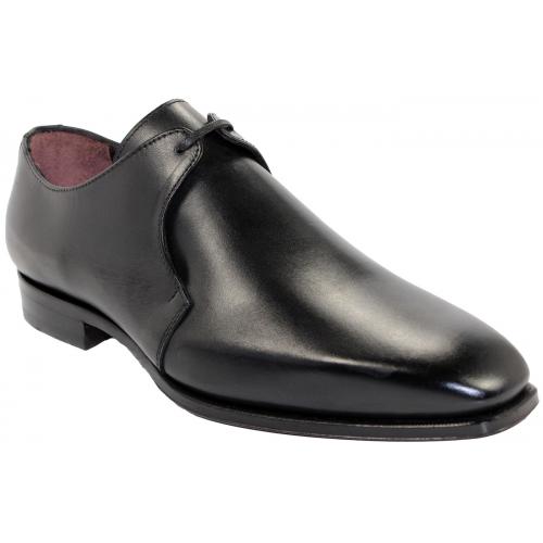 Emilio Franco "Andrea" Black Genuine Calf Leather Shoes.