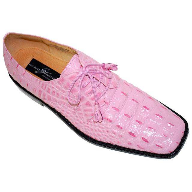 Giorgio Brutini Pink Alligator Shoes | Upscale Menswear