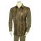 Pronti Olive Green / Brown / Metallic Bronze Snakeskin Design Corduroy Outfit SP6346