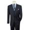 Extrema Solid Navy Blue Super 150's Wool Vested Wide Leg Suit B31203A/1