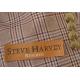 Steve Harvey Light Taupe / Plum / Blue Plaid Rayon Blend Vested Classic Fit Suit 118732SHS