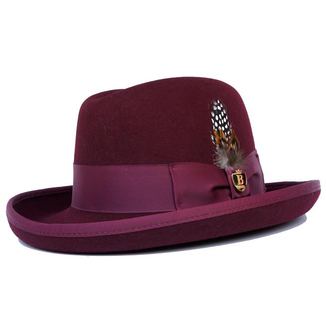 Bruno Capelo Burgundy Wool Godfather | Hat Godfather Hat Dress