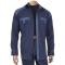 Giorgio Inserti Navy Blue / Denim Blue Houndstooth Outfit / Elbow Patches 143