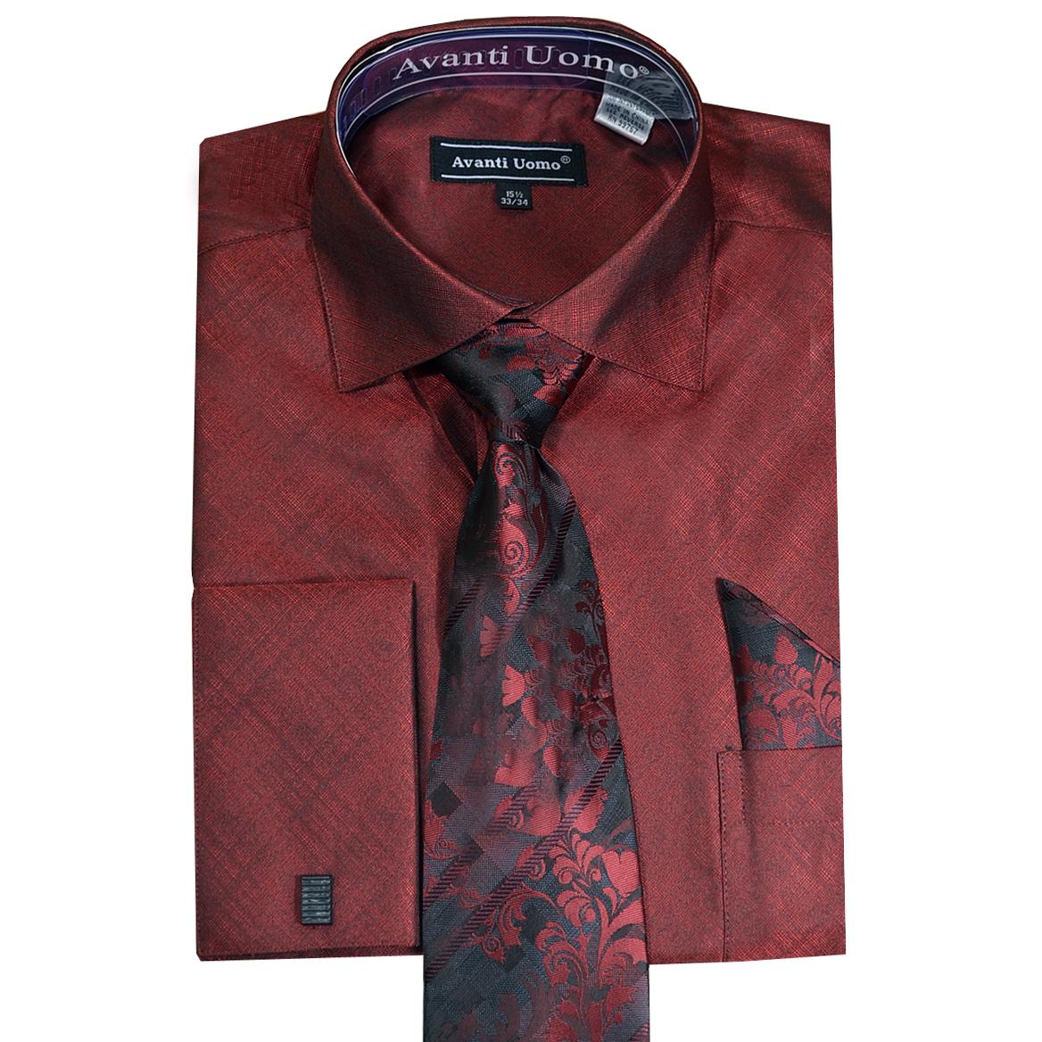 maroon dress shirt and tie