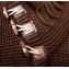 LCR Brown Button-Up Modern Fit Wool Blend Shawl Collar Cardigan Sweater 5587