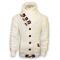 LCR Cream Button-Up Modern Fit Wool Blend Shawl Collar Cardigan Sweater 5587