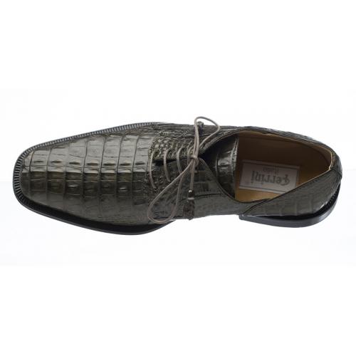 Ferrini 226 Elephant Genuine Hornback Alligator Shoes.