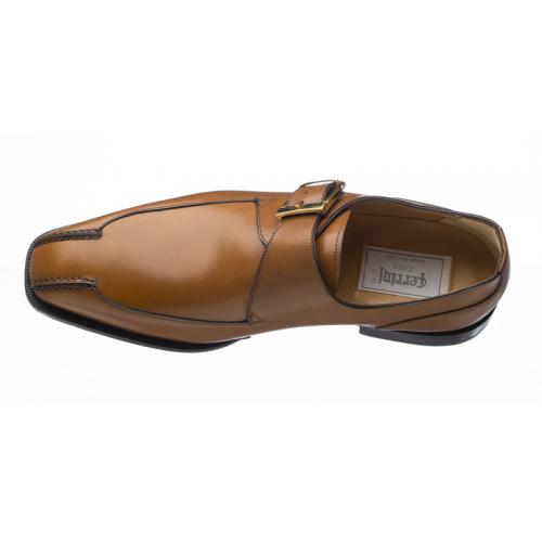 Ferrini 3873 / 160 Brown Genuine French Calf Leather Shoes.