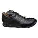 Mauri 8936 Black Hornback Crocodile Tail / Mauri Embossed Nappa Leather Sneakers