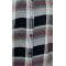 Pronti Black / White / Red Plaid Design Microfiber Long Sleeve Shirt S6371