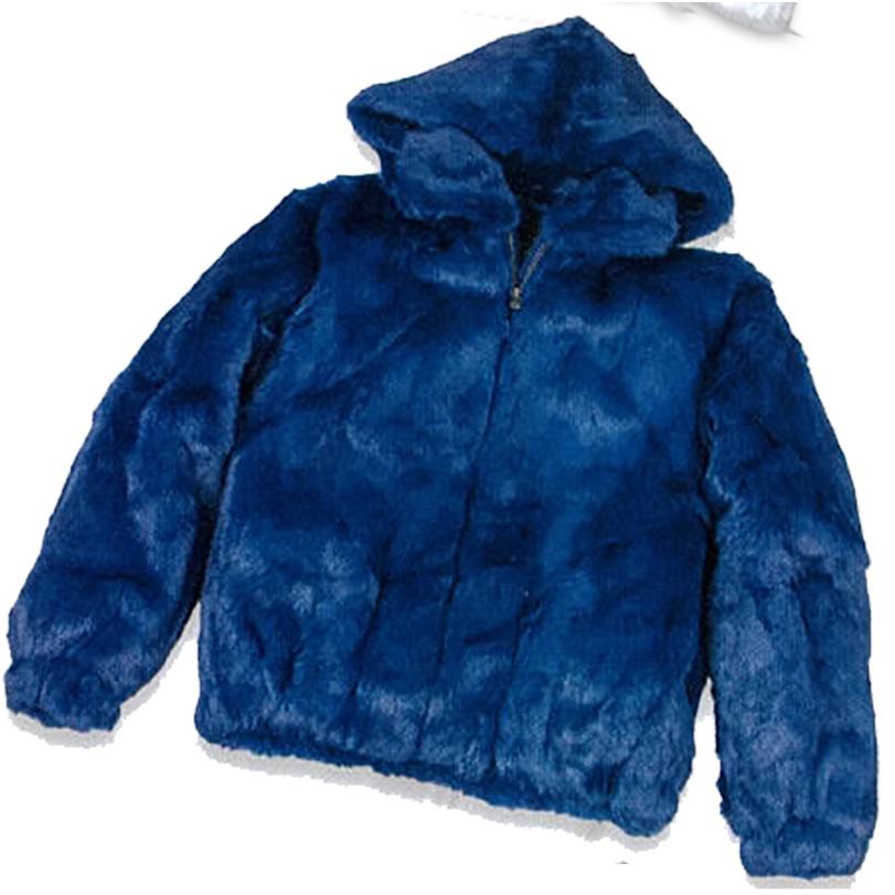 Warm Casual Faux Mink Rabbit Long Fur Coat Mens Leather Jacket Men