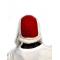 G-Gator White / Red Shearling Sheepskin Aviator Winter Hat.