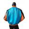 G-Gator Blue / Orange Genuine Lambskin leather / Fabric Baseball Jacket 1017.
