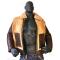 G-Gator Cognac Genuine Shearling Sheepskin / Wool Aviator Sherpa Jacket 700.