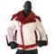 G-Gator Red / White Genuine Sheepskin Shearling / Napa Motorcycle Jacket 1310.