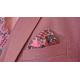 I-Deal By Zanetti Mauve Sharkskin Super 120's Wool Vested Slim Fit Suit R5
