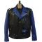 G-Gator Royal Blue / Black Genuine Lambskin Leather Motorcycle Jacket 3010.