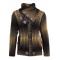LCR Camel / Black Button-Up Modern Fit Wool Blend Shawl Collar Cardigan Sweater 5740
