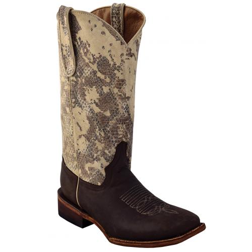 Ferrini Ladies 82693-57 Camo Genuine Cowhide Leather S-Toe Cowboy Boots.
