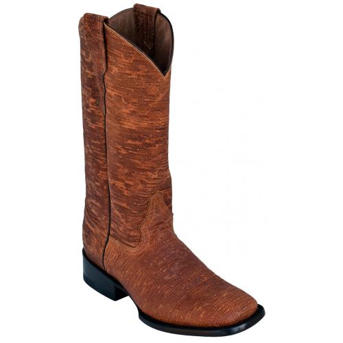 Ferrini Ladies 82693-10 Brown Genuine Cowhide Leather S-Toe Cowboy Boots.