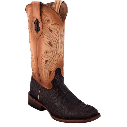 Ferrini Ladies 90393-24 Nicotine Genuine Crocodile Print  Cowboy Boots.