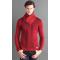 Barabas Red / Black Pull-Over Faux Fur Shawl Collar Modern Fit Sweater LS210