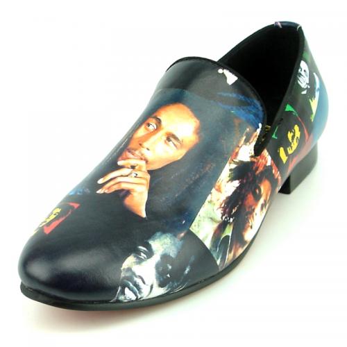 Fiesso Bob Print Genuine Leather Loafer F17336