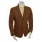 Barabas Dark Camel Cotton Blend Corduroy Trimmed Modern Fit Blazer Jacket 3085