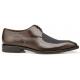 Belvedere "Mario" Brown Genuine Stingray / Italian Calf Split Moc-Toe Shoes 3B9.