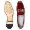 Belvedere "Cruz" Red Genuine Ostrich / Patent Leather / Velvet Slip-On Shoes 3942.