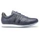 Belvedere "Parker'' Navy Blue Genuine Ostrich Casual Sneakers 6004.