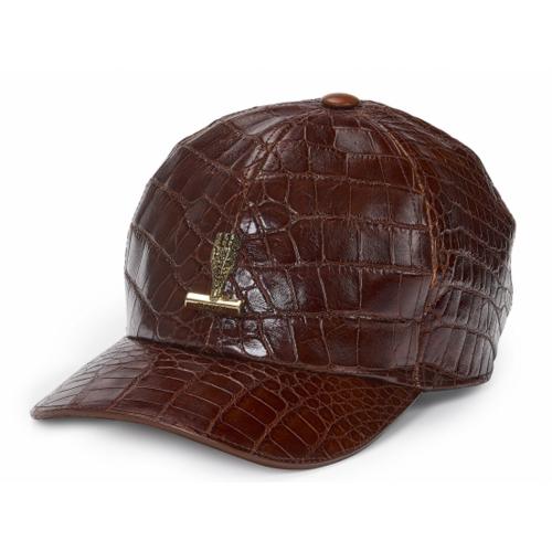 Mauri H-65 Gold Genuine Alligator Baseball Hat.