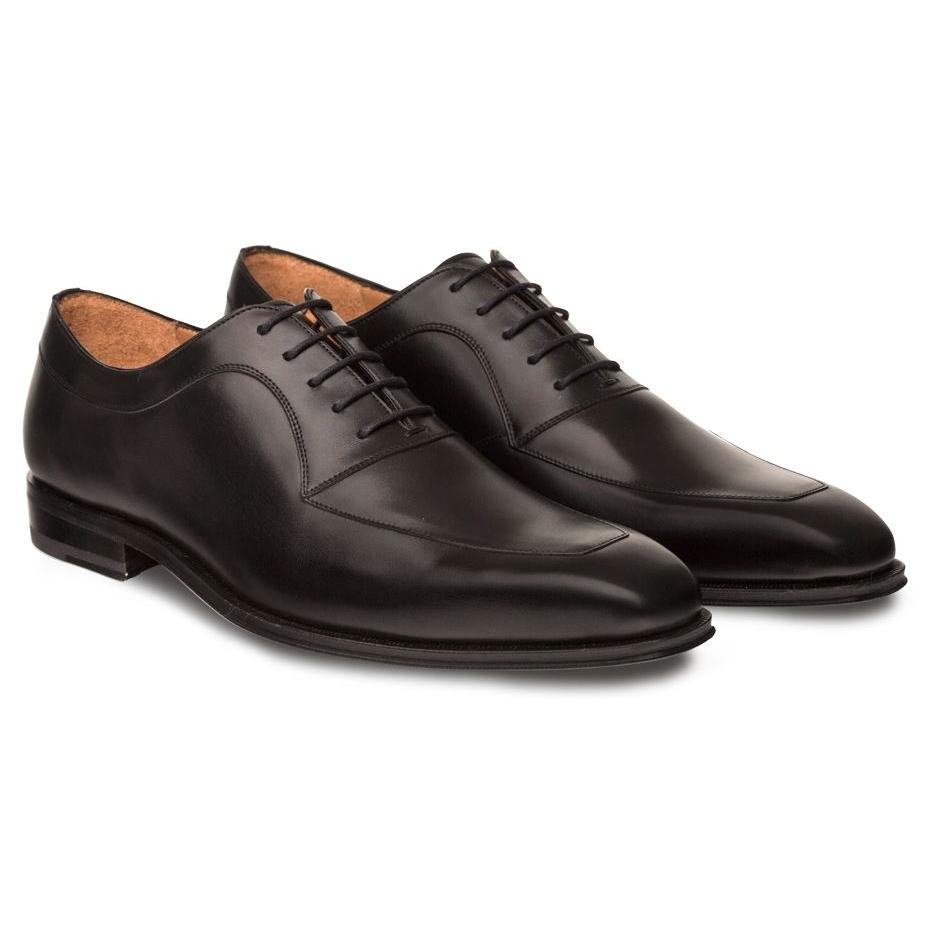 Mezlan Andres Black Genuine Calfskin Apron-Toe Oxford Shoes 18931 ...