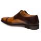 Mezlan "Bardem" Tan / Brown Genuine Calfskin Cap Toe Double Monk Strap Shoes 8979.