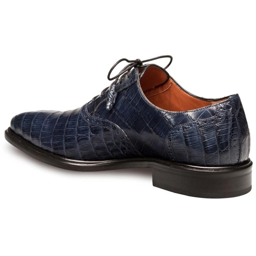 Mezlan Lupo'' Blue Genuine Crocodile Oxford Shoes 14498-F. - $674.90 ...